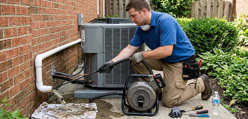 AC Unit Drain Pipe Cleaning in Marina