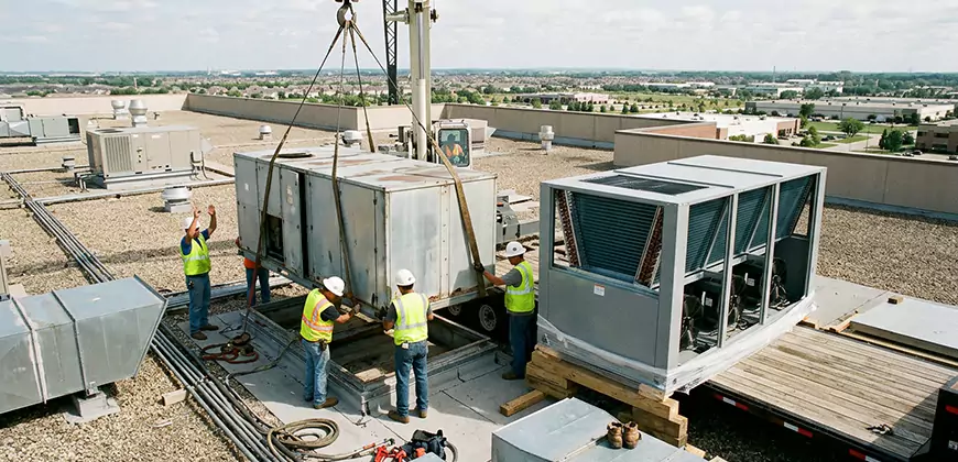 Commercial Air Handling Unit Replacement in Marina