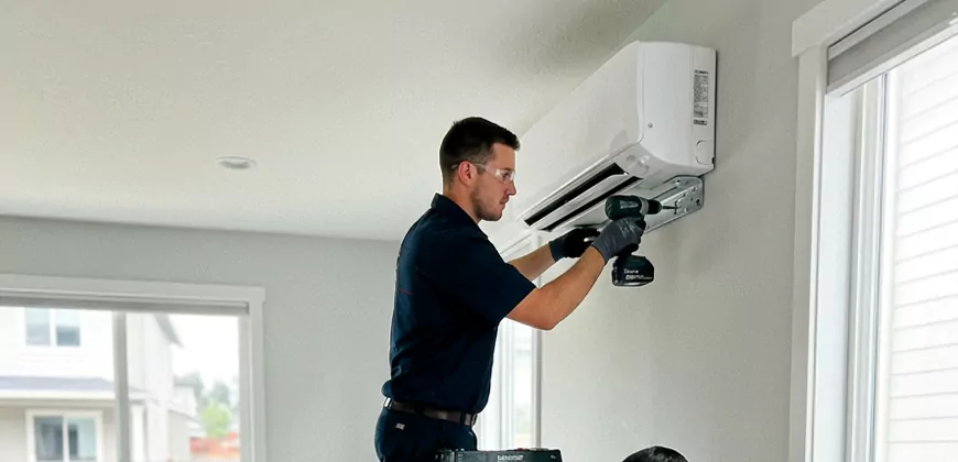 Split System Heating and Cooling Installation in Marina