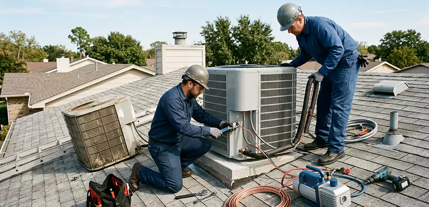 High-Efficiency Condenser Installation in Marina